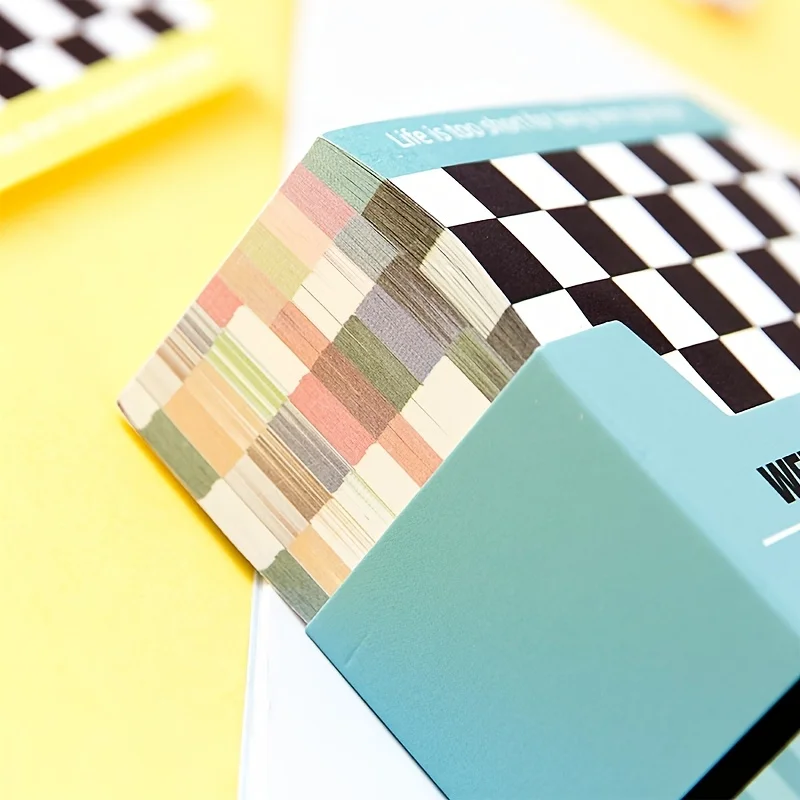 400 Sheets Non-Sticky Notes Grid Message Notes Schedule Reminders DIY Collage Material