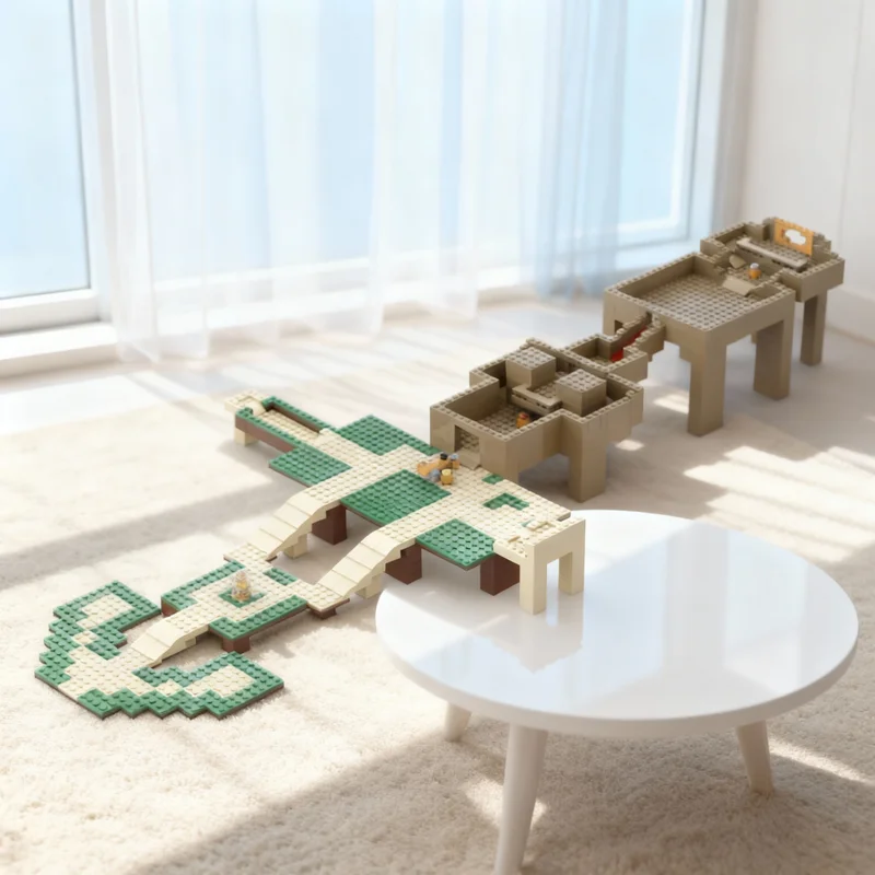

NEW 825PCS MOC Creative Model War Within Dungeons Priory Sacred Flame Technology DIY Assembly Bricks Display Birthday Gift Home