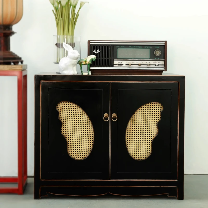 SM quaint dining side cabinet modern simple against the wall tea retro style new kitchen locker