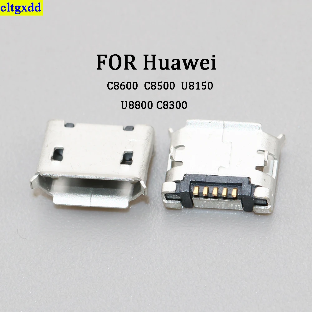 

cltgxdd 10pieces FOR Coolpad 5880 5820 for Huawei C8600 C8500 C8300 U8150 U8800 micro USB 5-pin socket connector charging