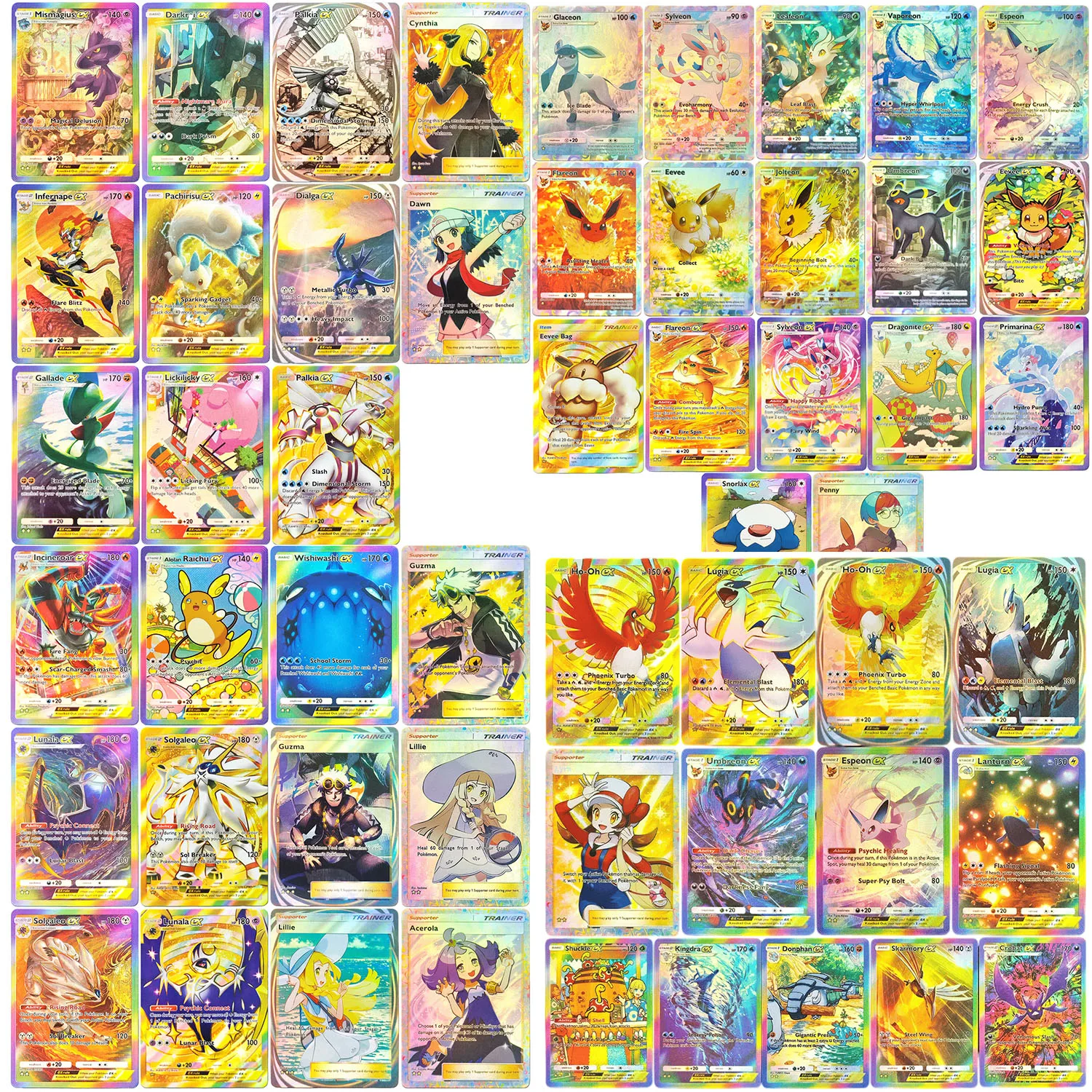 DIY Pocket English A4 A4b A4a A3 A3b A3a A2 A2b A2a Eevee Grove Shining Revelry Mythical Island Set Spielkarten-Spielzeug