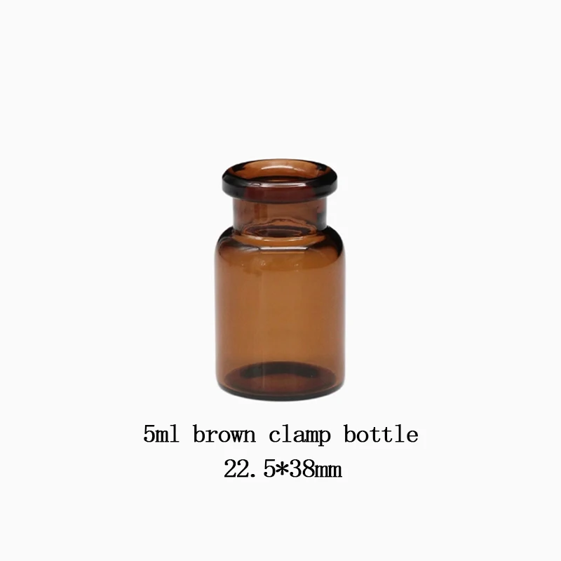 Gas Chromatography6ml 5ml 10ml Jaw Bottle Headspace Bottle Injection Penicillin Bottle Borosilicate  Brown Transparent  100pcs
