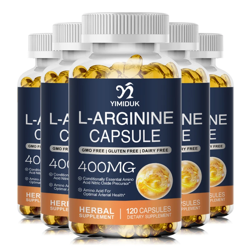 L-Arginin Capsules L Citrulline Supplement Nitric Oxide for Men, Endurance Performance Muscle Strength