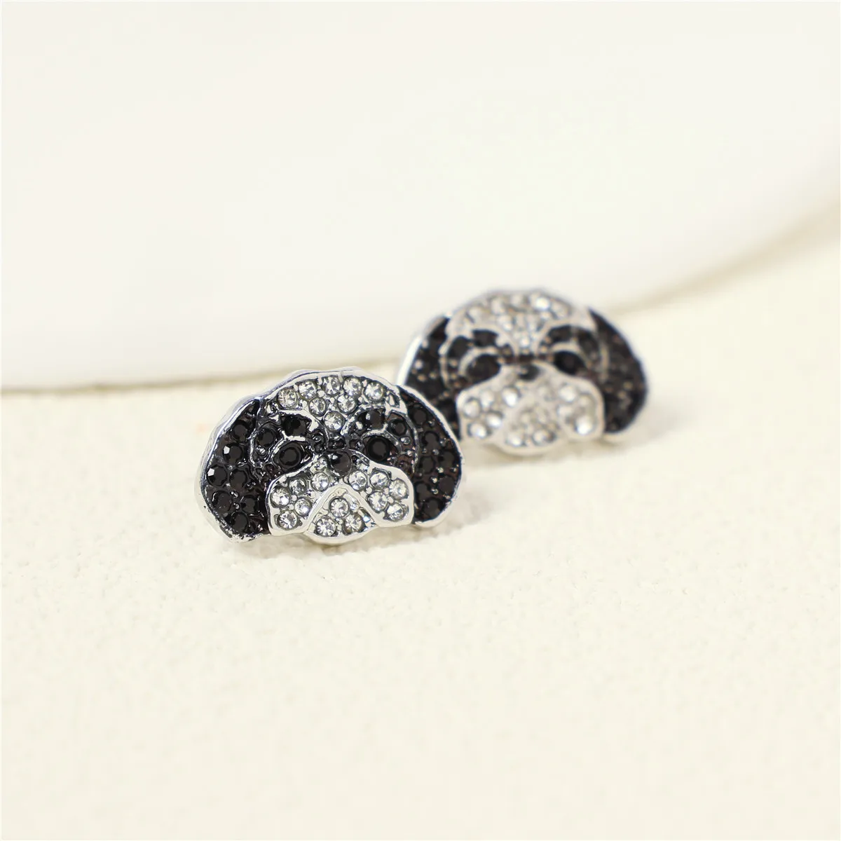 1Pair Cute Shih Tzu Earrings Exquisite Women\'s Cartoon Pet Memorial Jewelry Daily Party Decoration Perfect Gift for Dog Lovers