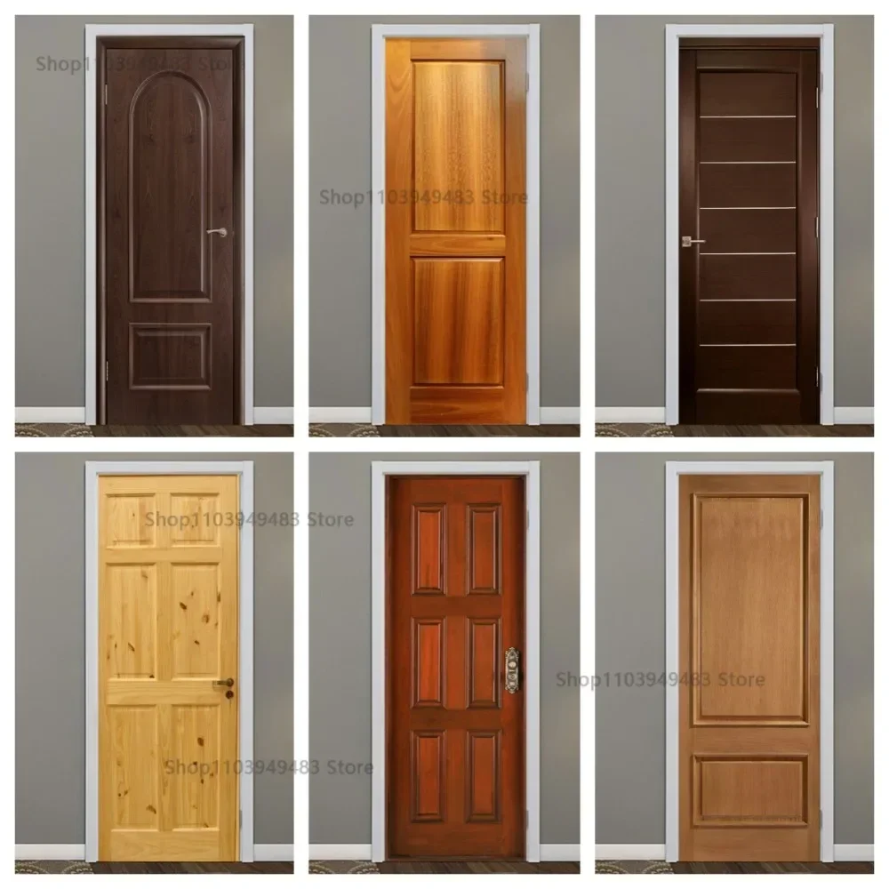

Wood Grain Series Simplicity Waterproof Adhesive PVC Mural Wall Wallpaper for Full Door Covered Decals Home Cabinets Decoration