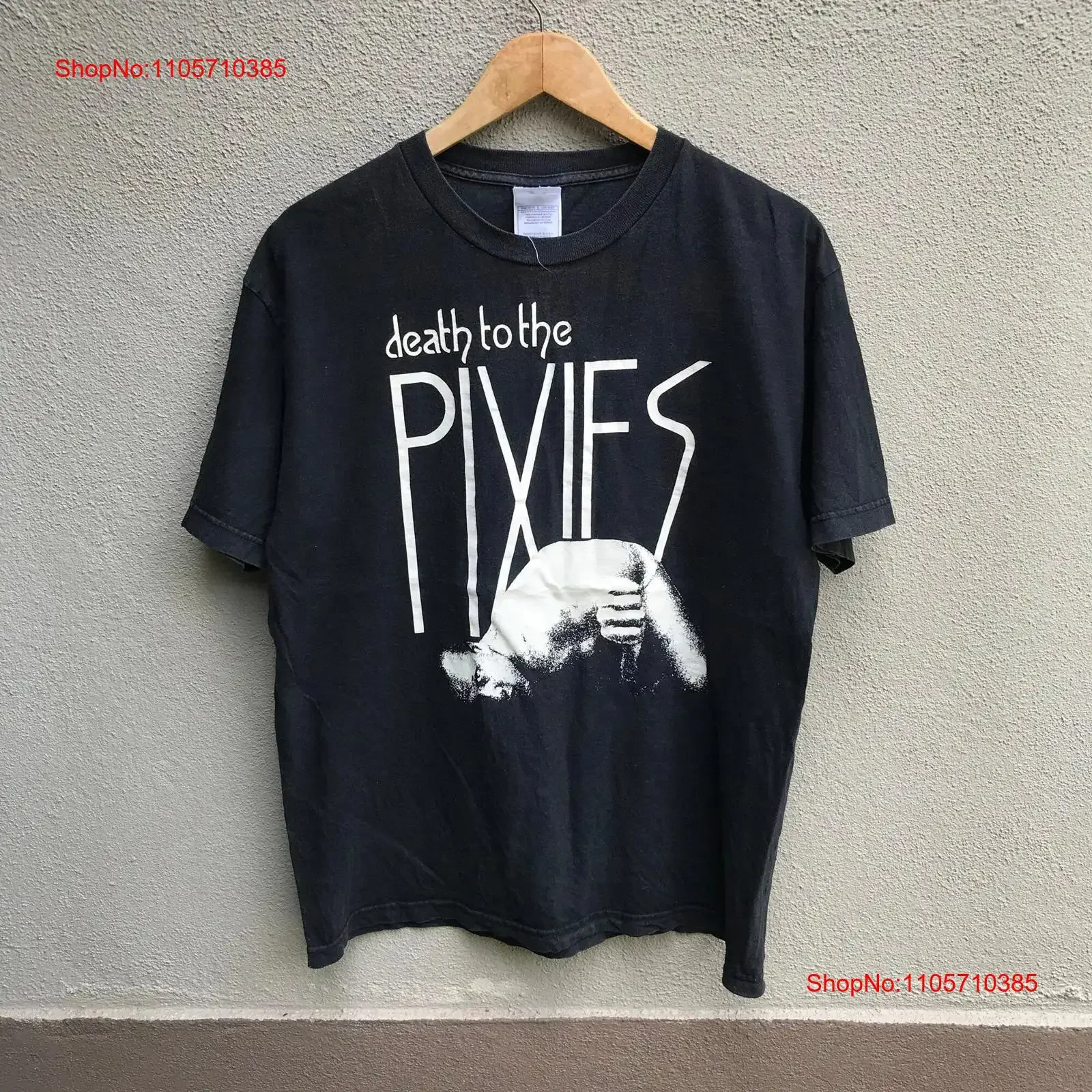 Vintage THE PIXIES band tee indie rock kim deal vintage Washed Unisex streetwear Soft Breathable Slightly Versatile Casual