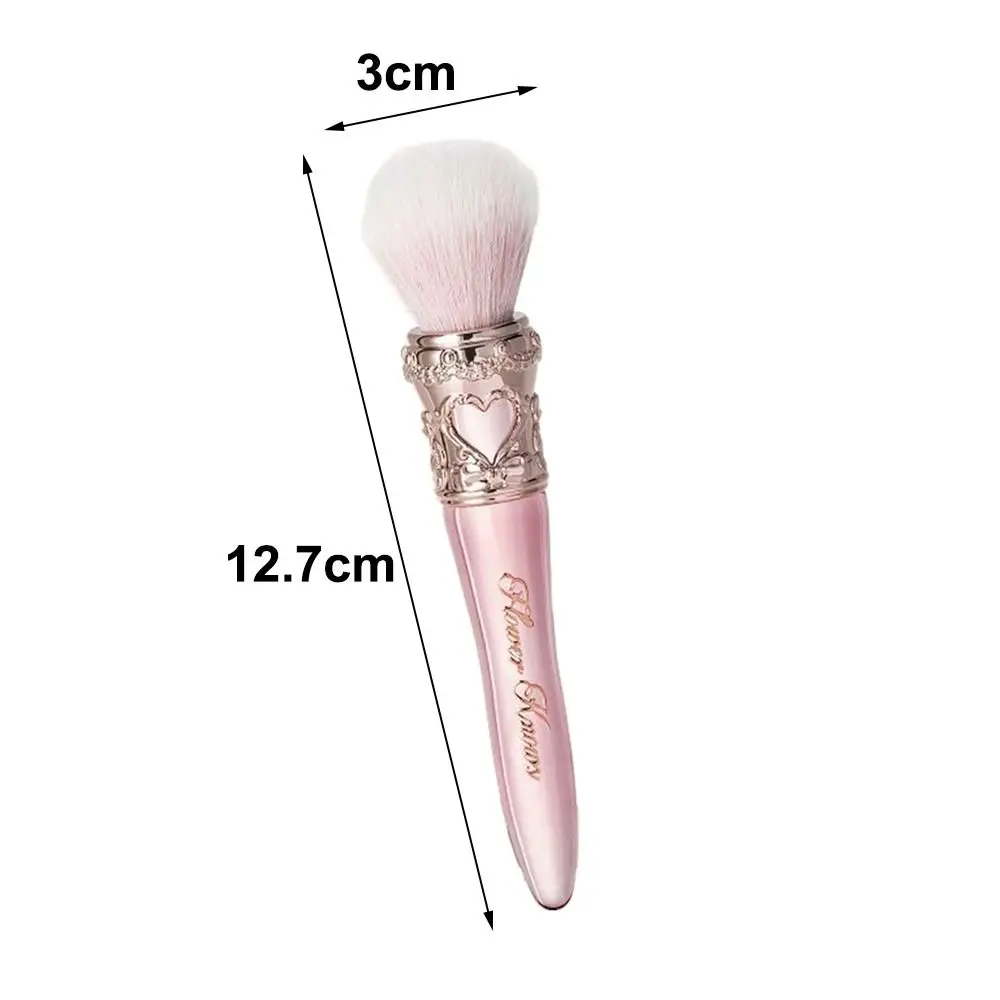 Moda redonda-ponta arredondada blush escova doce sombra pó solto pincéis de maquiagem contos de fadas mistura escova para olhos e rosto