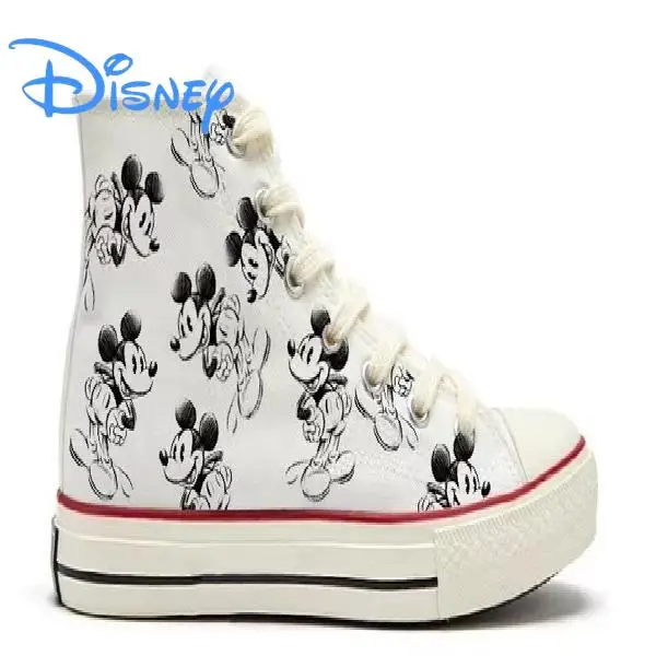 Disney Lilo & Stitch Canvas Shoes 2023 New Couple Sport Shoes Women Print Sneakers Men Tennis Shoes Adult Casual Running Shoes