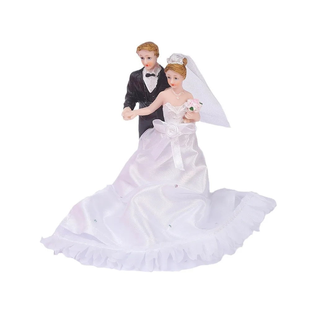 Cake Toppers Dolls Bride And Groom Figurines Funny Casamento Wedding Cake Toppers Stand Topper Decoration Supplies