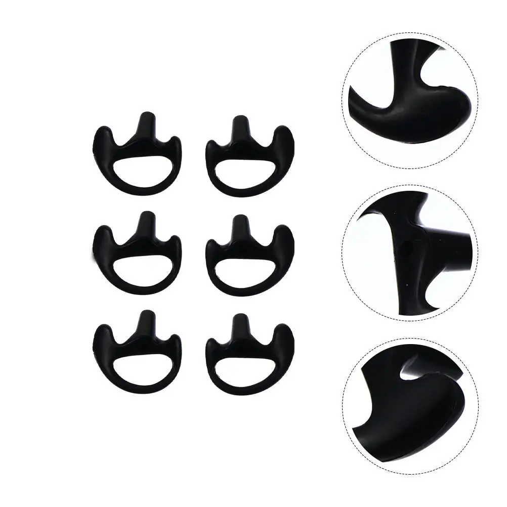 

3Pairs Silicone Ear Mold Earbud Tips Pliable Secure Fit for Acoustic Coil Tube Earpiece Two Silicone Replacement Ear
