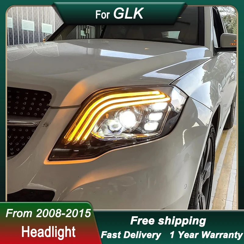 

Car Headlights For Mercedes Benz GLK 2008-2013 glk200 Maybach style LED Head Lamp DRL Dynamic Signal Lamp Front light Assembly