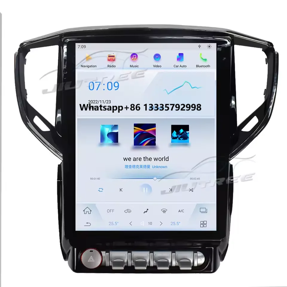 

JIUTREE 12.1 Inch Android 13 Multimedia Car Radio for Maserati Ghibli 2013 - 2019 Tesla’ Style Auto Stereo Screen Navigation GPS