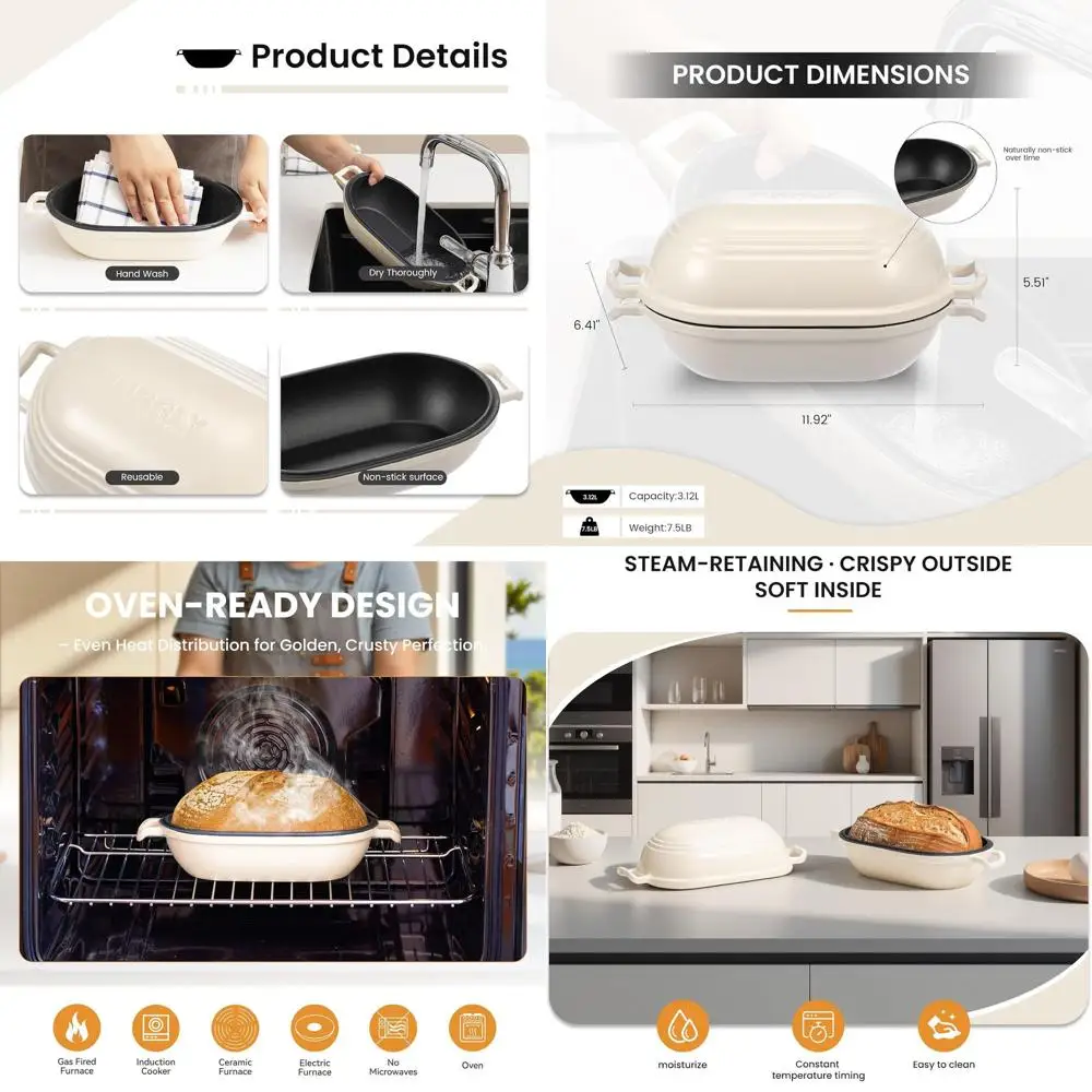 9 X 5.5 Oval Enamel…