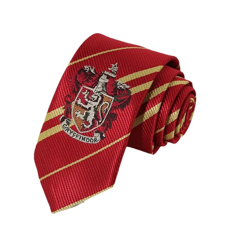 Halloween 4 Colors Harris Necktie  Slytherin University Emblem Tie Cosplay Accessories Gift Prop Party