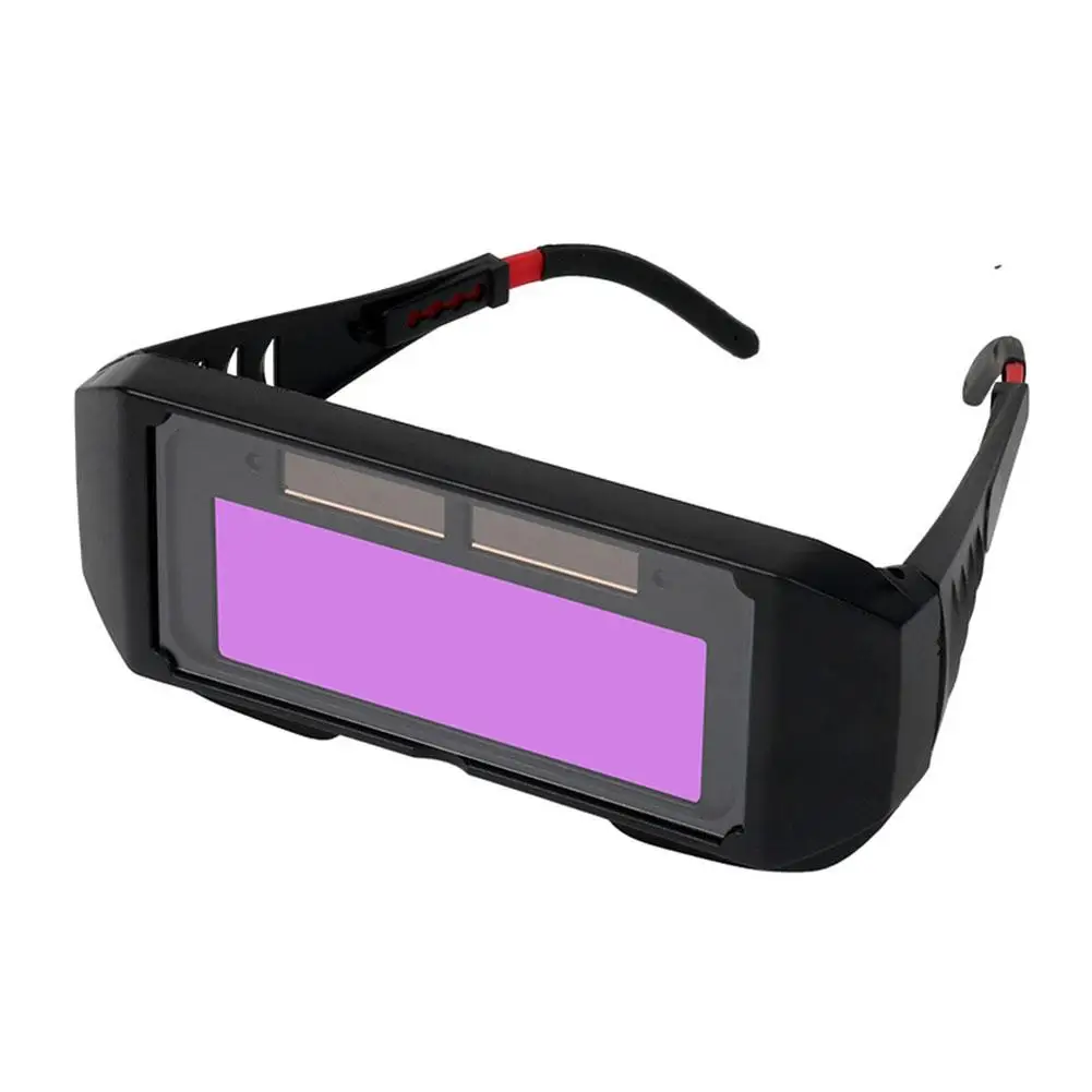 Solar Powered Welding Helmet Auto Darkening Welding Goggles LCD Welder Glasses for TIG MIG MMA Enhanced Eyes Protection