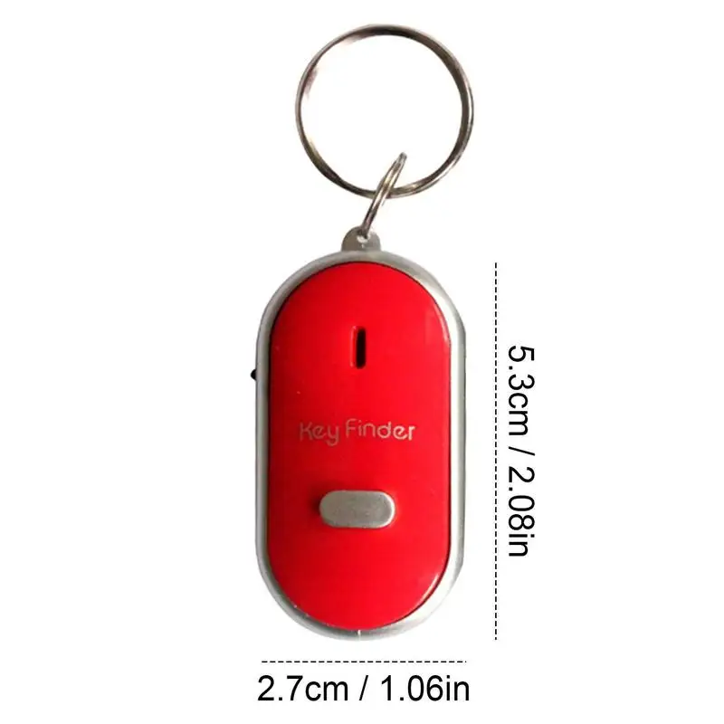 LED Key Finder Locator Find Lost Keys Chain Keychain Whistle Sound Control Torch Mini Portable Whistle Key Finder Keychain