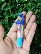 20 Pcs Wholesale 4-Color Mini Retractable Ballpoint Pen | Dinosaur four-color ballpoint pen Design Cartoon Pens | Supplies Prize