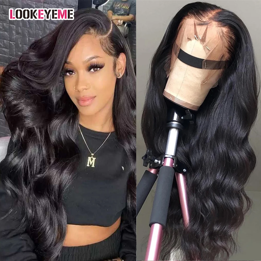 360 Lace Frontal Wig HD Transparent 13x6 Body Wave Lace Front Human Hair Wigs 34 Inch Malaysian 13x4 Lace Frontal Wig Wholesale