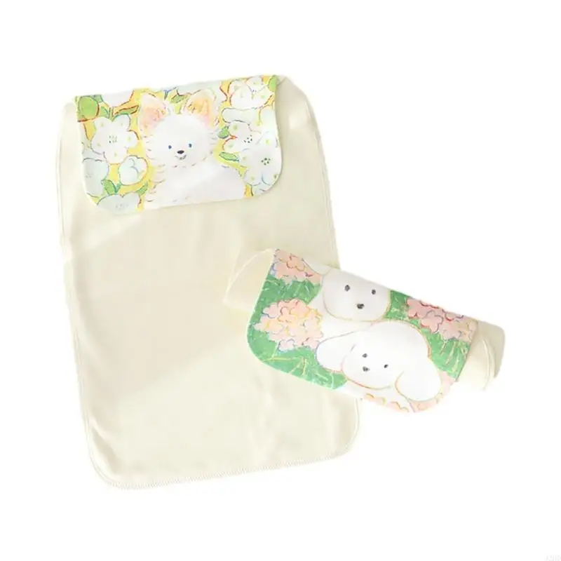 J2HD 2pcs Baby Hand Towels Absorbent & Skin Friendly Cotton Wipes Soft & Breathable