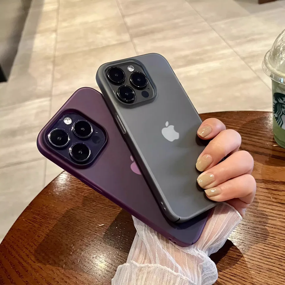 Ultra Thin Matte Translucent Case for iPhone 17 Air 16 15 14 Plus