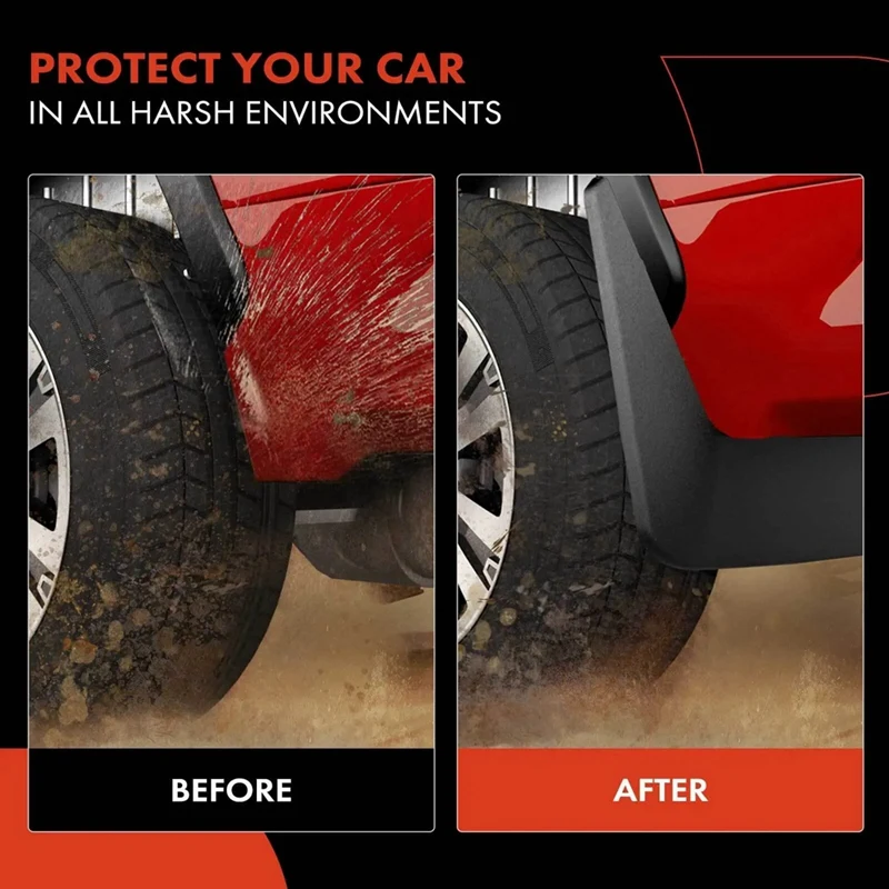 4PCS Car Mudguard Mud Flaps Splash Mud Guard Fender For Toyota  2022-2023 Car Accessories image 6