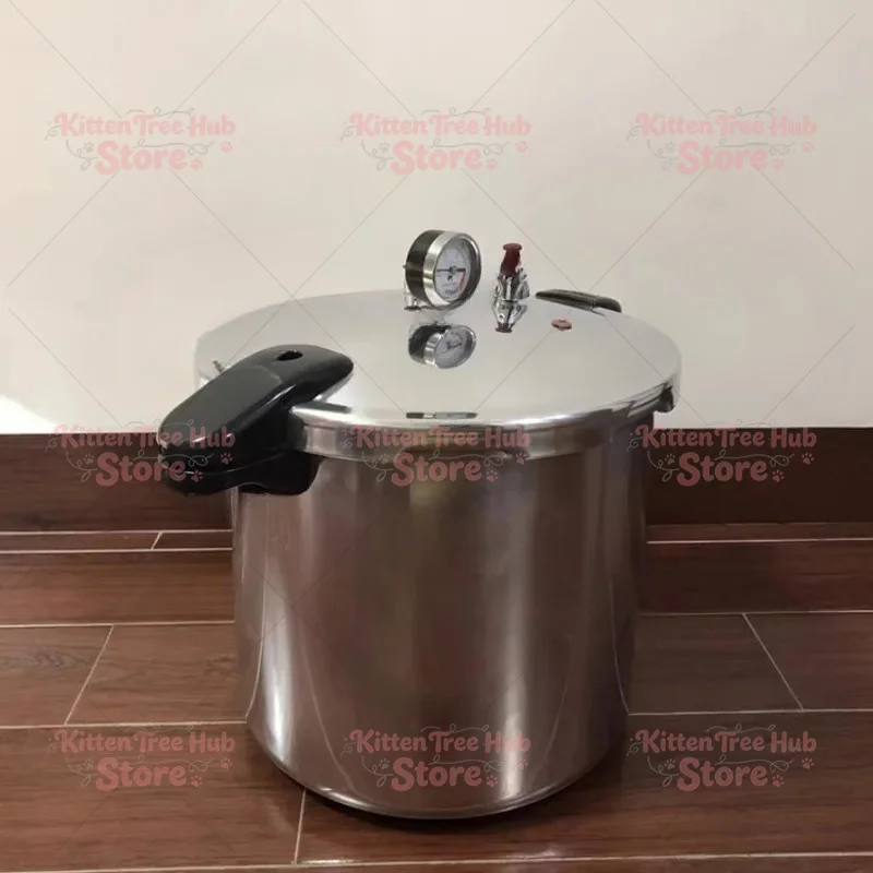 Pressure Cooker with Meter, Commercial, Large Capacity, with Pressure Gauge, Heightened and Thickened