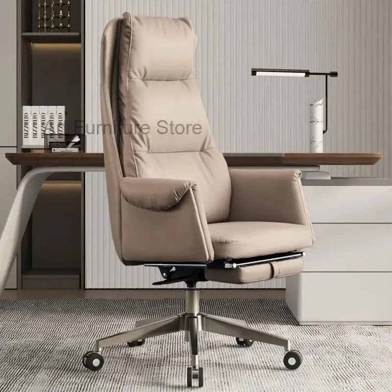 Leather Nordic Gamer Office Chairs Hairdressing Ergonomic Modern Gaming Chair Adjustable Luxury Silla Giratoria Home Furniture