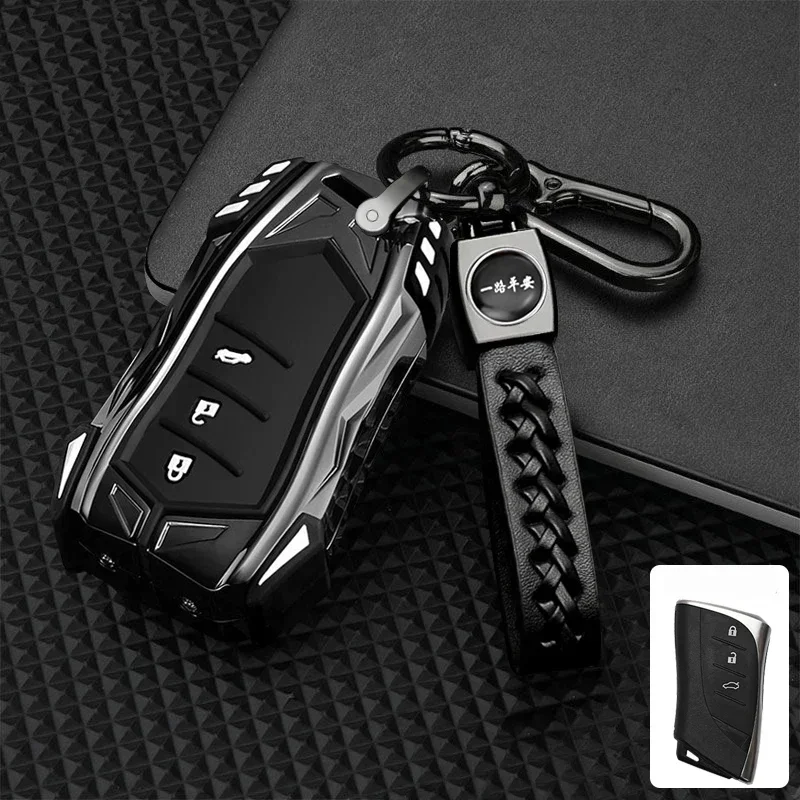 Funda de aleación de Zinc para llave de coche, accesorio para Lexus NX ES UX US RC LX GX IS RX 200 250h 350h LS 450h 260h 300h