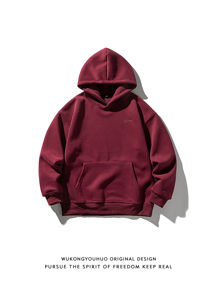 

Мужская толстовка Simplici Meets Sle базового цвета с вышивкой, повседневная, свободного кроя, осенняя, модная, брендовая одежда