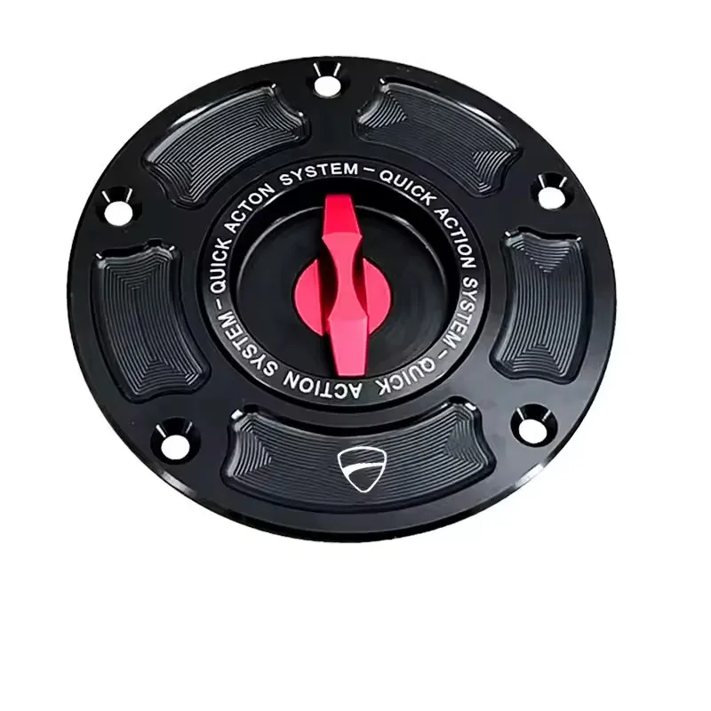 

For DU Streetfighter Panigale V2 V4 V4S/R Accessories Fuel Tank Cap CNC Aluminum Alloy Conversion No Key Needed Gas Tank Cap