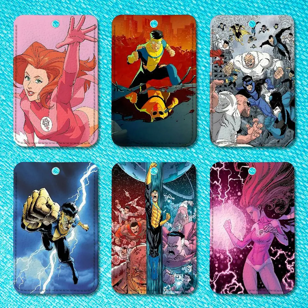 

Hot I-Invincible A-Atom Eve Holder Keychain For Work Card Bank Business Holder Student Card Protective Case Bus Card