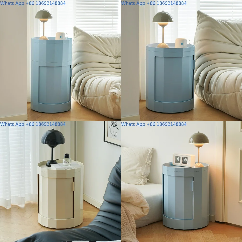 

Creative bedside cabinet for living room sofa mobile side storage cabinet modern minimalist organizer