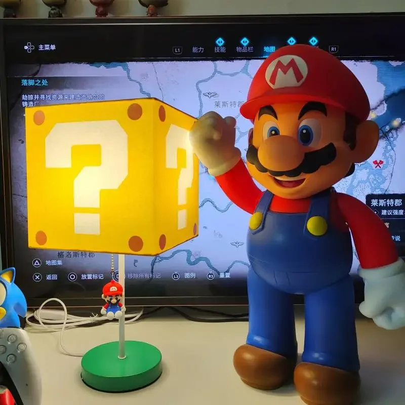 Novo super mario recarregável luz da noite usb candeeiro de mesa led lâmpada decoração para casa luzes iluminação interior quarto lâmpadas decoração presente