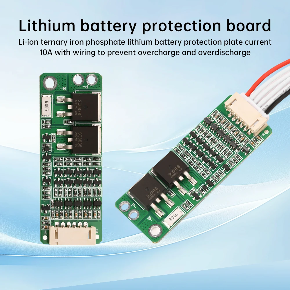 5S 16V 18.5V 10A Li-ion Lithium Battery BMS 18650 Charger Protection Board Overcharge Overdischarge Short Circuit Protection