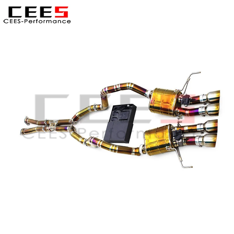 

cees Tuning Catback Exhaust Pipe 2014-2019 for Chevrolet Corvette C7 6.2L Escape Racing Exhaust Muffler Pipe with Tips