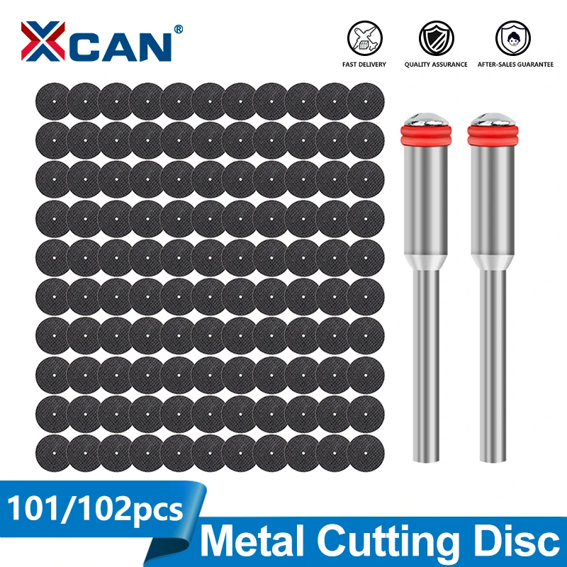

XCAN 101/102pcs 32mm Abrasive Cutting Disc With 3mm Mandrels Grinding Wheels Metal Cutting Saw Blade For Dremel Rotary Tool
