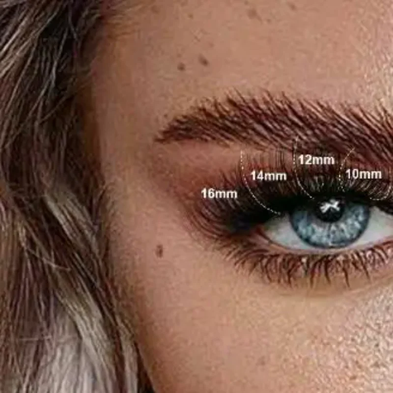 Kit individuel d'extensions de cils DIY, longueurs mixtes 8-16mm, faux cils en grappe doux, sans cruauté animale, pour maquillage de mariée