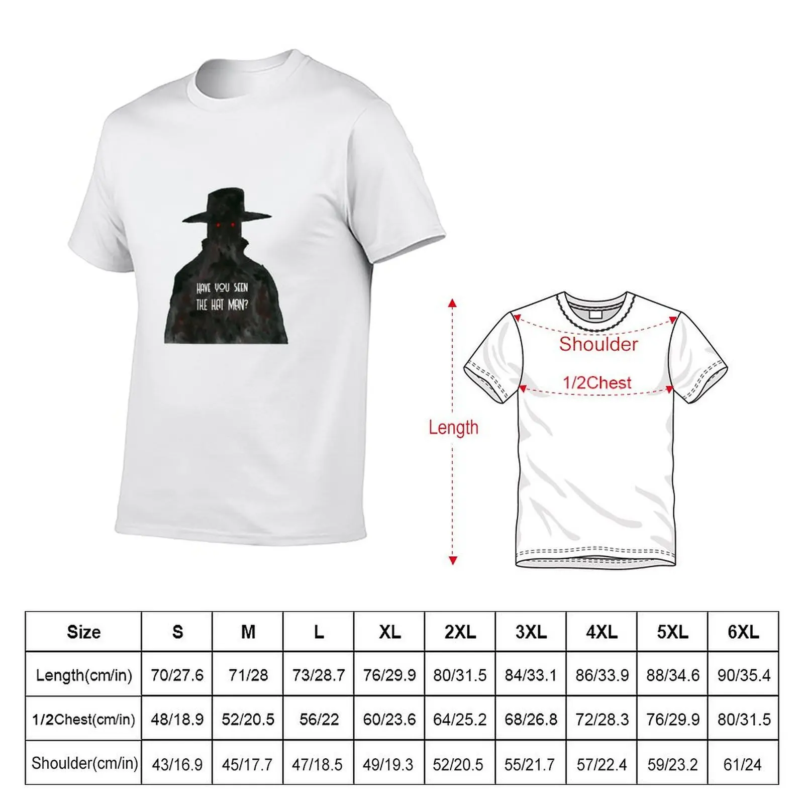 Hat Shadow Man T-Shirt Plus Size Quick Dry Sports Tee