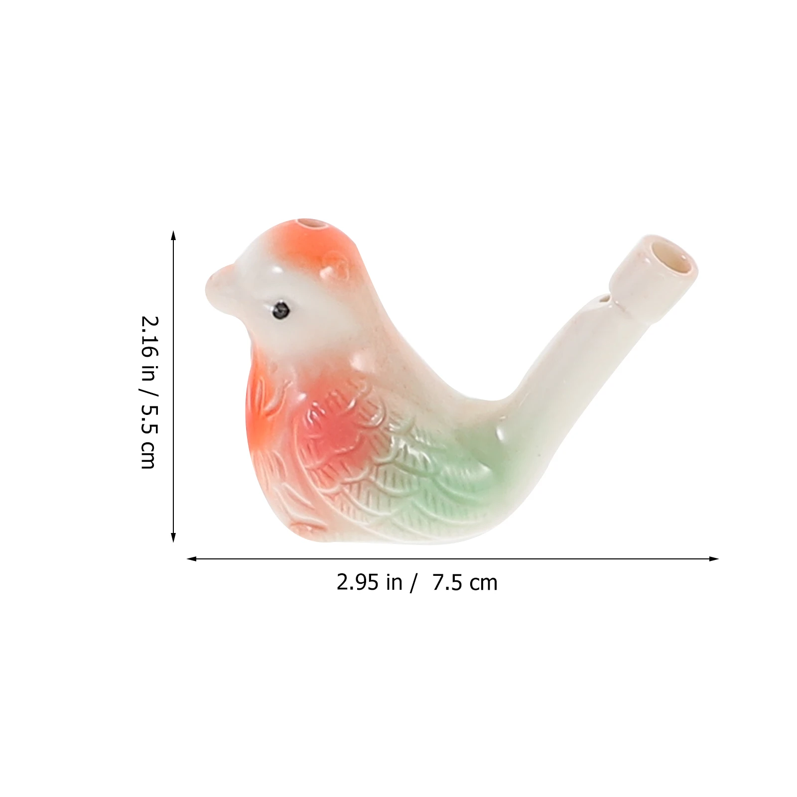 6Pcs Ceramic Bird Whistles for Kids Warbling Musical Playthings Early Learning Gift Water Whistle Warbling Whistle