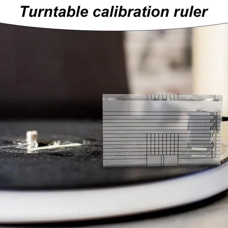 Turntable Cartridge Alignment Acrylic VTA Azimuth Ruler Alignment Block Adjustment Ruler Compact Tracking Angle Block For Record