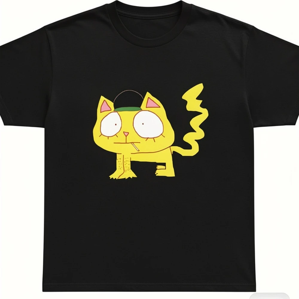 Image of Vintage Wifiskeleton T-Shirt mit Rundhalsausschnitt, normale Passform, geeignet für den Sommer, lässiger Stil, T-Shirt für Herren und Damen, Streetwear
