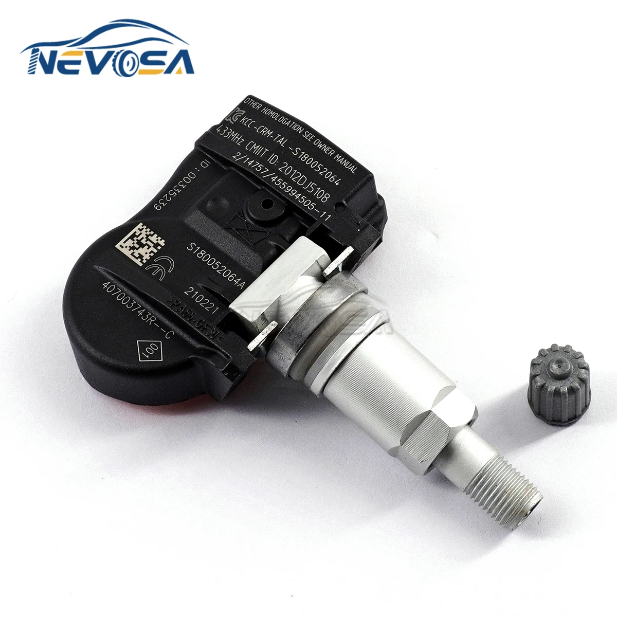 NEVOSA Tire Pressure Monitor Sensor TPMS For Renault Fluence Laguna Latitude Megane Scenic Zoe S18005204 40700-3743R 433MHZ