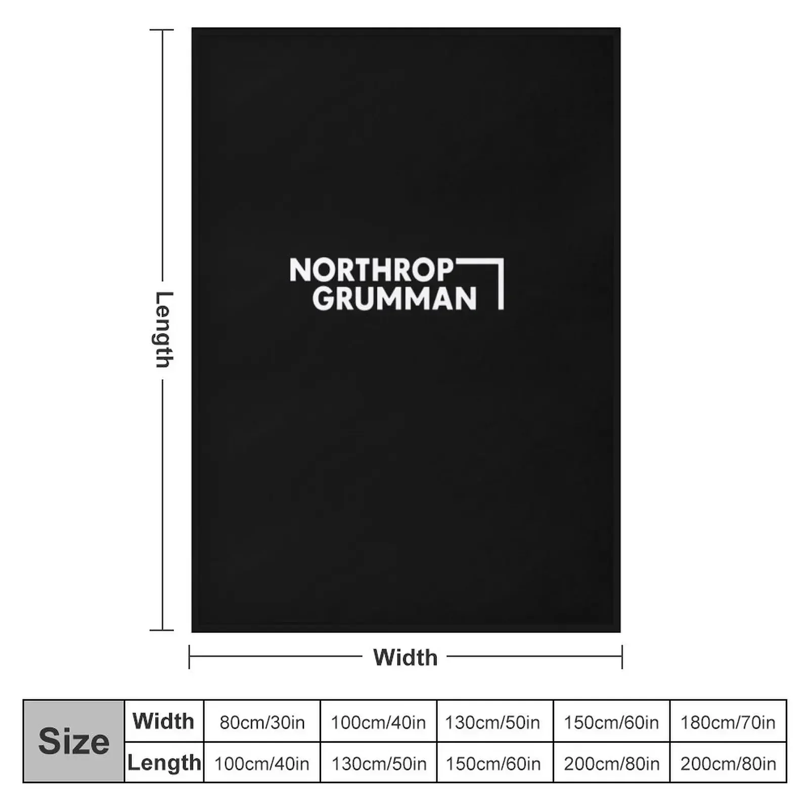 Northrop Grumman logo Classic Throw Blanket Weighted Luxury Luxury Brand Blankets