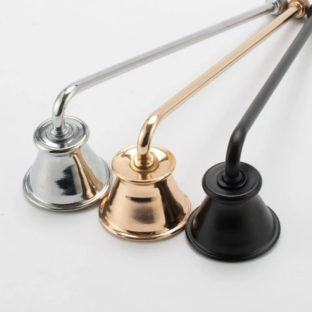 Vintage Bell Shaped Candle Wick Trimmer Long Handle Turn Off Extinguisher Flame Snuffer Candle Blower SPA Hotel