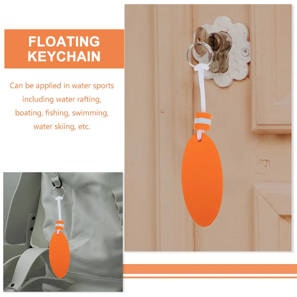 

12Pcs Floating Boat Keychain Eva Lightweight Drifting Key Holder for Outdoor Water Adventures Bright Visibility Safety Accessory