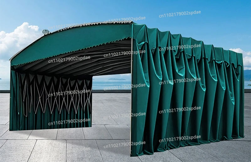Push-pull Telescopic Canopy Outdoor Mobile Canopy Electric Tent Movable  Car Home Parking Shed