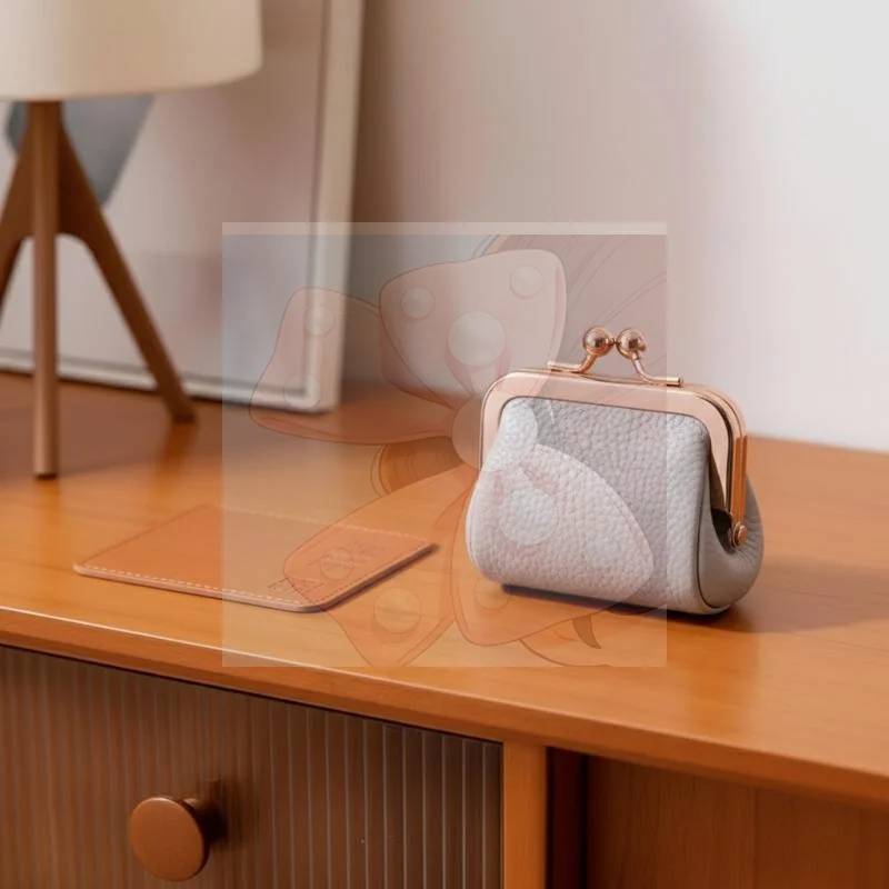 PU Leather Kiss Lock Coin Purse Solid Color Multifunctional Mini Small Item Bag Jewelry Bag Square Keys Lipsticks Earrings
