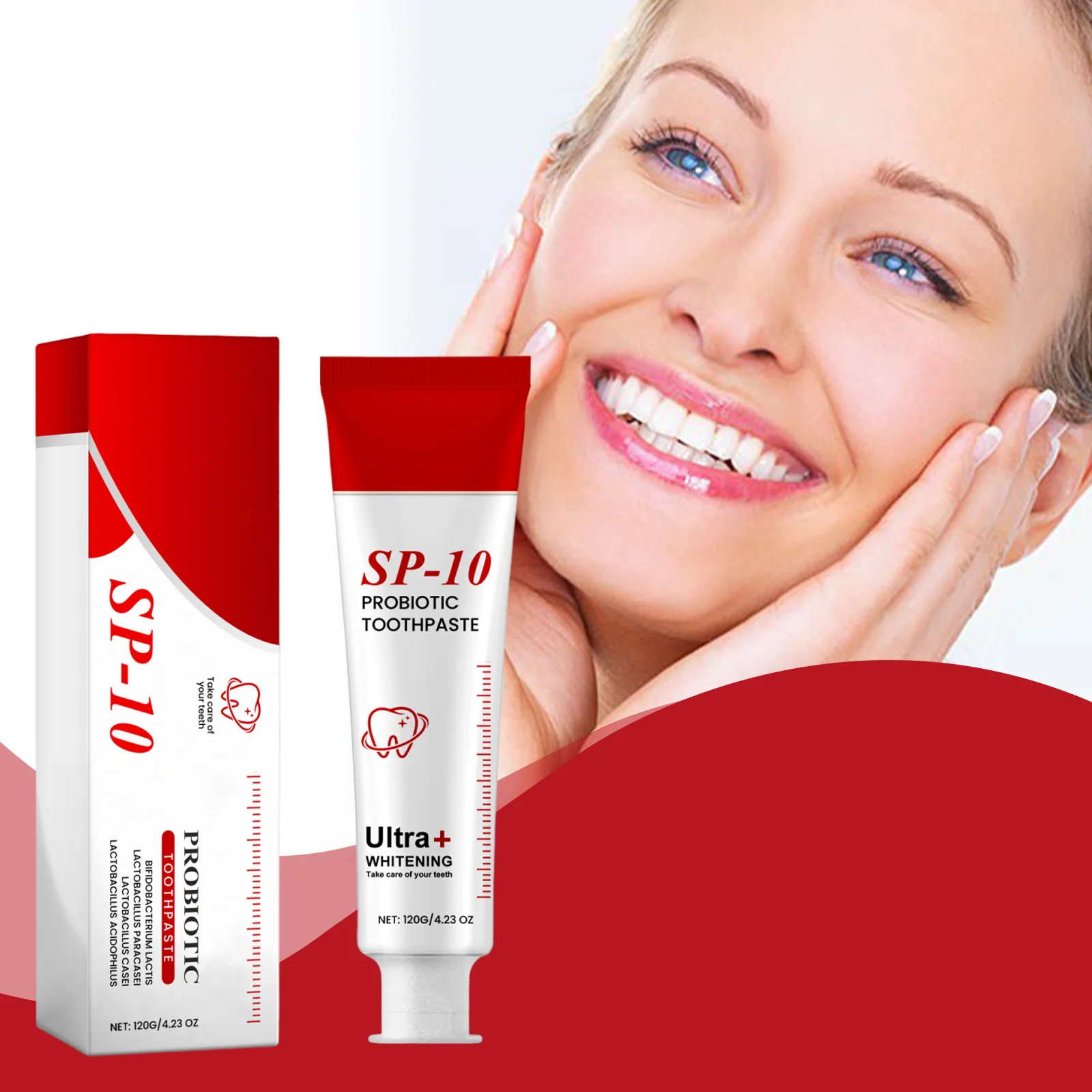 Sp-10 Probiotic Toothpaste Fresh Breath Relieve Cigarette Gums Decay Toothpaste Oral Health Care Deep Cleaning Oral Hygiene 100g