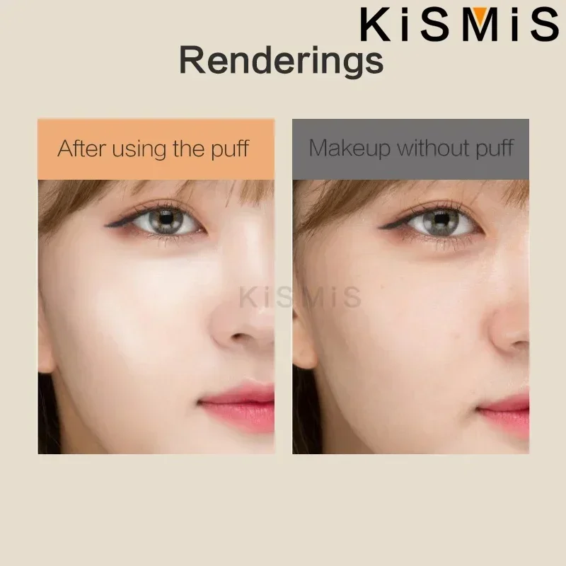 Esponja de maquillaje práctica para polvo, bola cosmética de belleza de doble uso, base líquida, herramientas bonitas