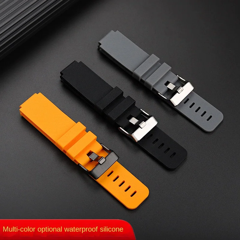 For TIMEX T80 Casio small square AE-1200WH AE1300 AE1000 SGW400 AQ-150W modified silicone watch strap 18mm rubber strap Bracelet